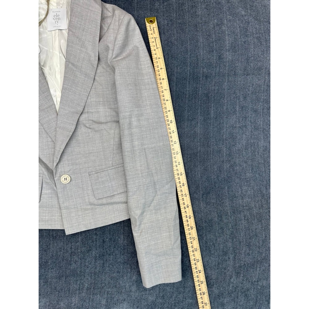 Eleventy Light Gray Tailored Women's Blazer - Picture 12 of 16